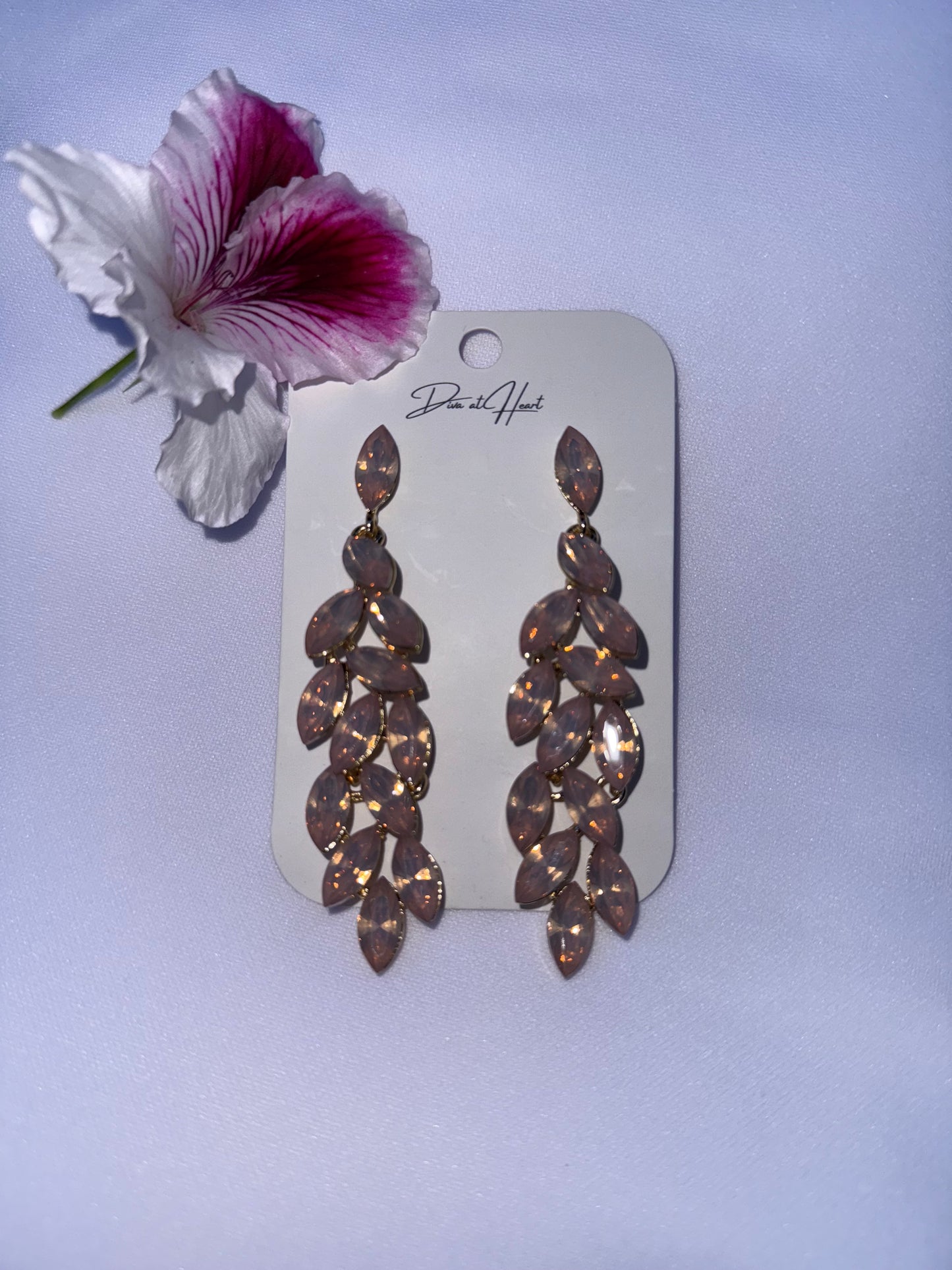 Long Baby Pink Earrings