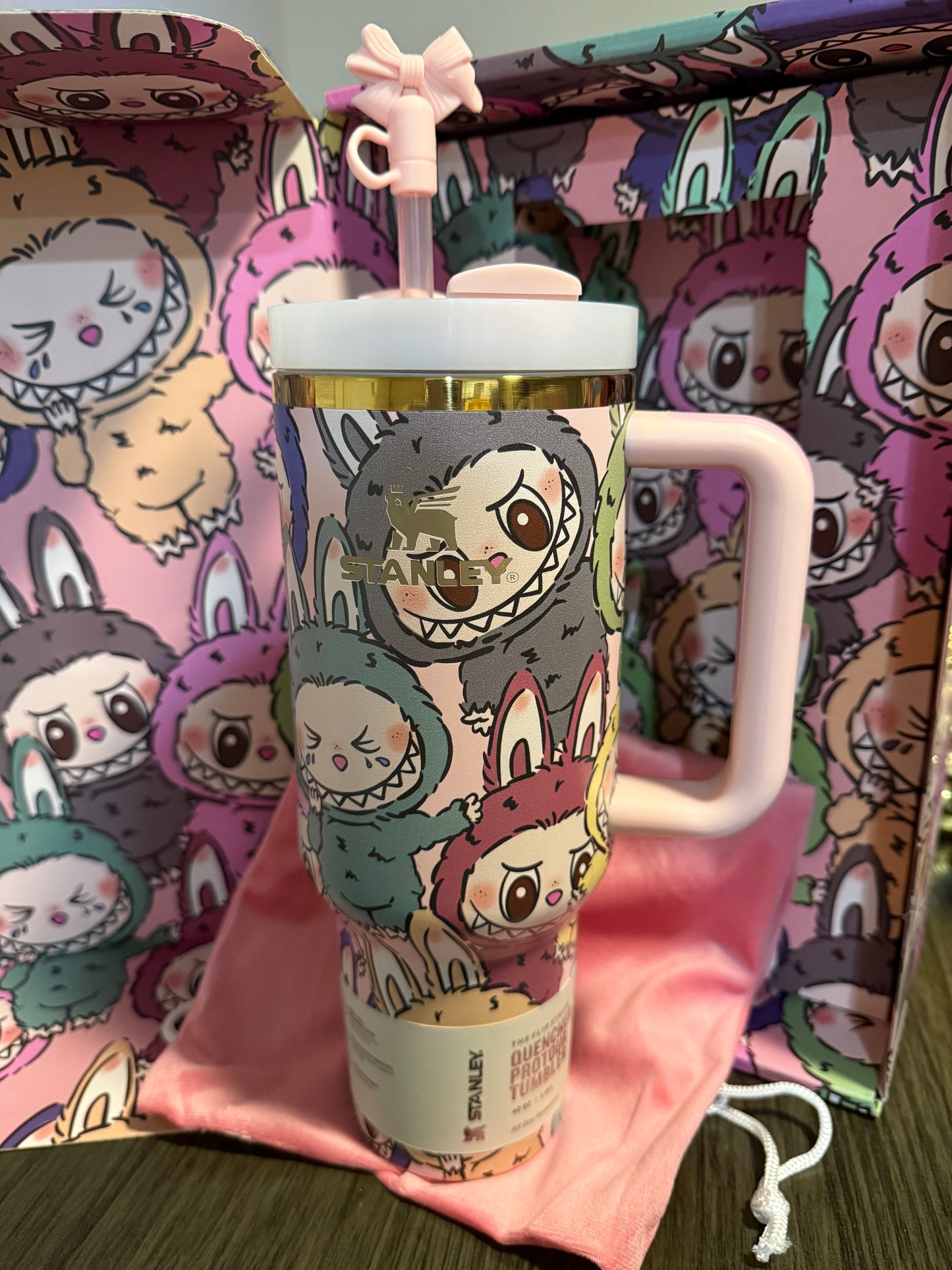 Special Edition Baby Pink Labubu Tumbler