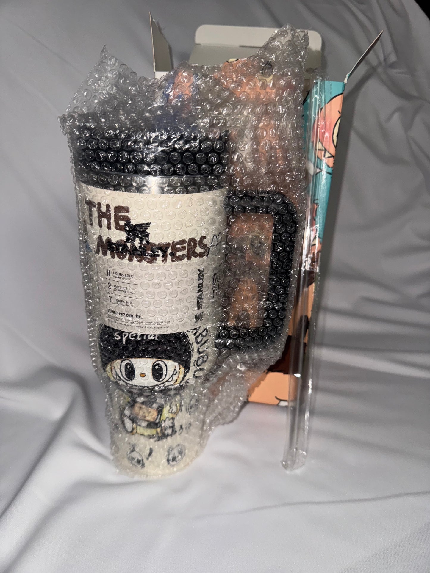 Labubu Tumbler Black & White