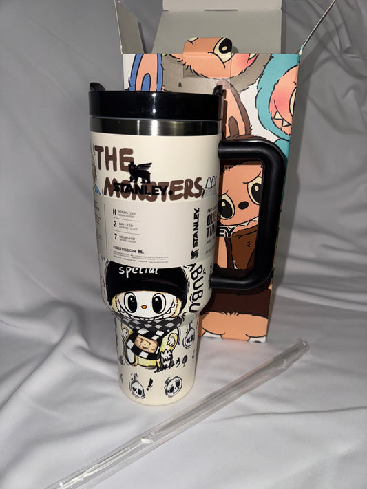 Labubu Tumbler Black & White