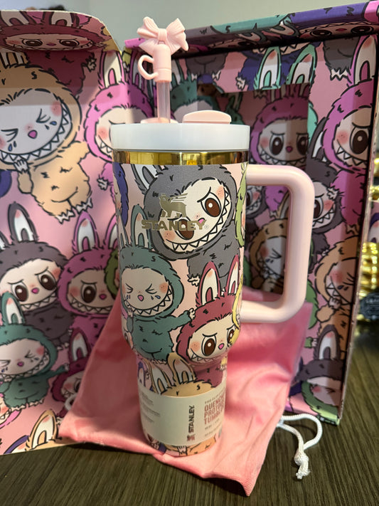 Special Edition Baby Pink Labubu Tumbler