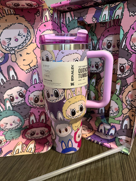 Purple Labubu tumbler